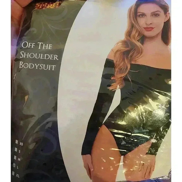Spirit Halloween Store Tops - Off the shoulder body suit - LARGE